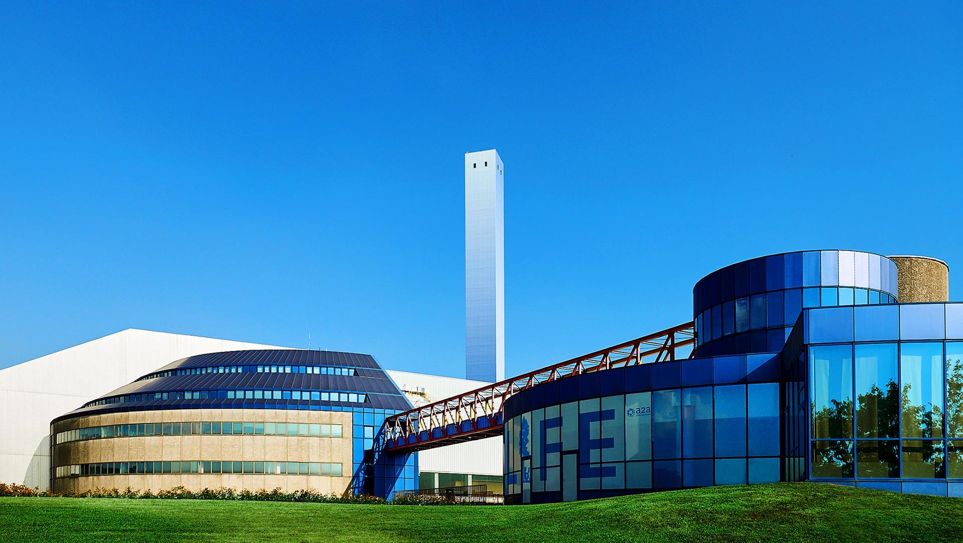 Vista del termoutilizzatore di Brescia