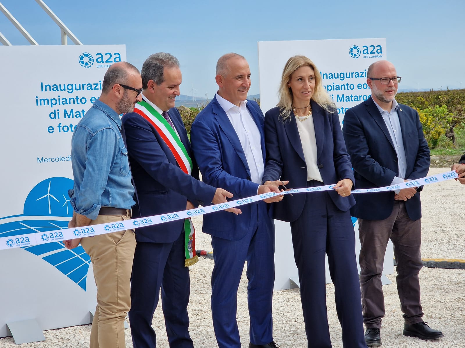 CS inaugurazione impianti eolici e fotovoltaici - Sicilia